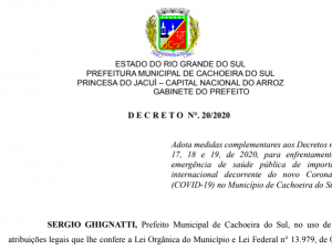 Decreto contra COVID-19: Prefeitura lança novas medidas