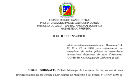 Decreto contra COVID-19: Prefeitura lança novas medidas