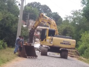 Depois de quase dois anos, enfim começa obra da nova ponte sobre o Arroio Amorim