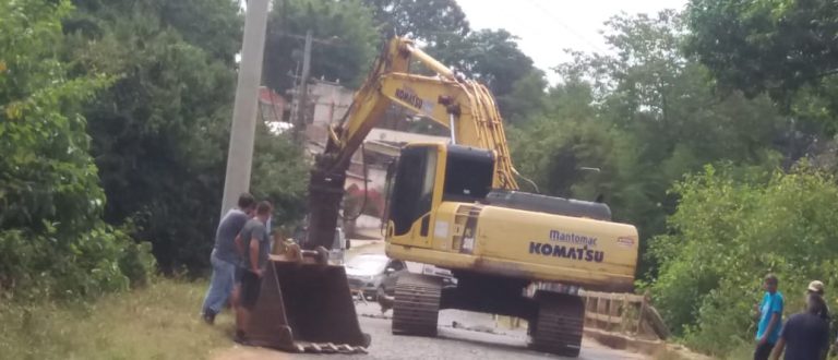 Depois de quase dois anos, enfim começa obra da nova ponte sobre o Arroio Amorim