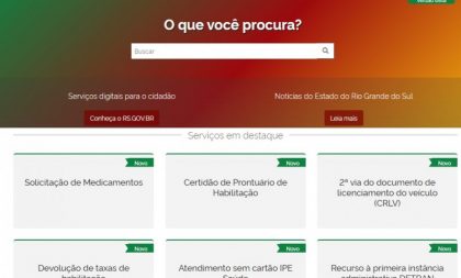 Governo do Estado disponibiliza novos serviços digitais no portal rs.gov.br