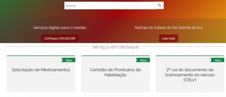 Governo do Estado disponibiliza novos serviços digitais no portal rs.gov.br