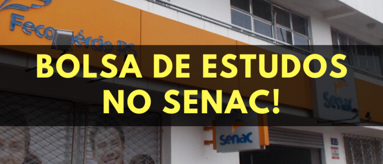 Educa Mais Brasil oferta bolsa parcial para 11 cursos técnicos do Senac Cachoeira