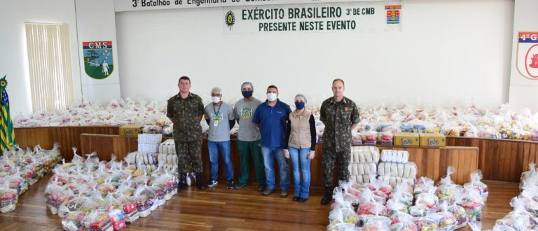 Campanha do 3º Batalhão arrecada 6,3 toneladas de alimentos