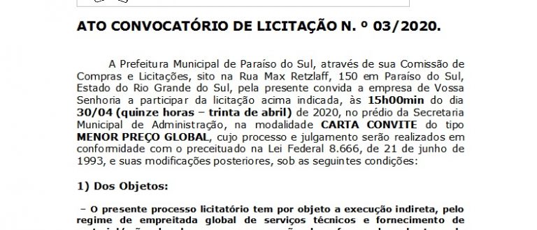 Prefeitura de Paraíso do Sul abre processo licitatório para reforma de telhado da UBS