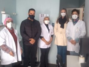 Vice visita unidade de saúde para conferir necessidades e trabalho durante pandemia