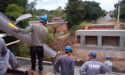 Concluída primeira etapa da obra da nova ponte do Amorim