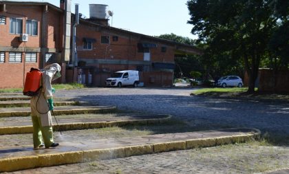 Áreas públicas de Cachoeira são higienizadas