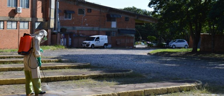 Áreas públicas de Cachoeira são higienizadas