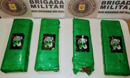 BM apreende menor com 4,3 quilos de maconha no Soares