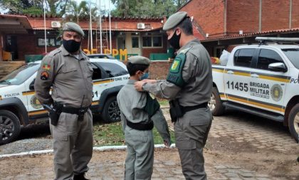 BM de Cachoeira realiza sonho de criança