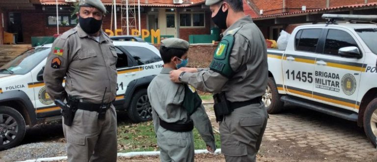 BM de Cachoeira realiza sonho de criança