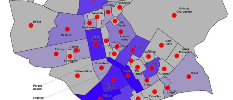 Mapa do Coronavírus mostra incidência nos bairros