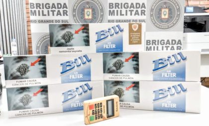 BM apreende cigarro contrabandeado