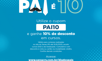 Só hoje: Senac oferece descontos de até 35% em compras pelo site