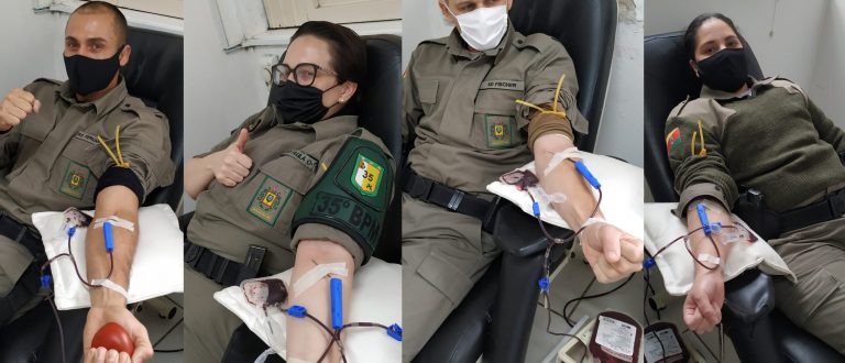 BM de Cachoeira do Sul participa da Campanha Sangue Brigadiano