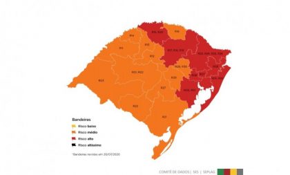 Mapa definitivo da 11ª rodada do Distanciamento Controlado tem oito regiões em vermelho