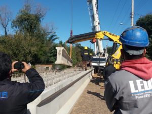 Vigas para o lugar, mas ponte do Amorim será liberada na metade de agosto