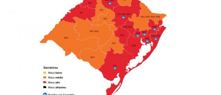 Apesar de piora em avaliação geral, Cachoeira e região seguem na bandeira laranja