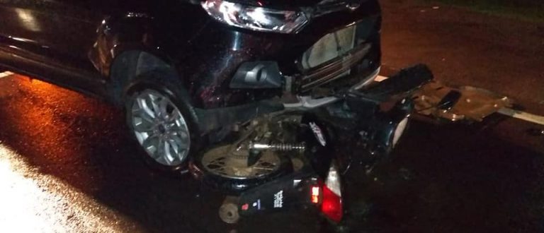 ACIDENTE DEIXA MOTOCICLISTA GRAVEMENTE FERIDO NA RSC-287