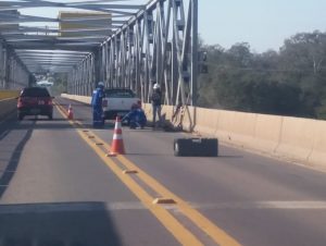 Obras de manutenção deixam a Ponte do Fandango em meia pista