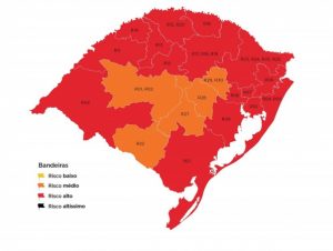 Distanciamento: classificação prévia mantém Cachoeira do Sul na bandeira laranja