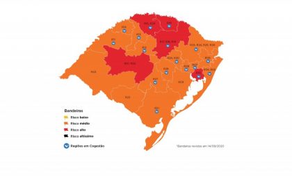 Distanciamento Controlado: 19ª rodada tem cinco regiões em vermelho no mapa definitivo