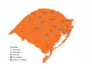 Mapa da 21ª semana do Distanciamento Controlado é mantido todo em laranja