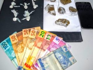 BM detém jovem com cocaína, maconha e dinheiro no Ponche Verde