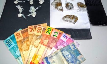 BM detém jovem com cocaína, maconha e dinheiro no Ponche Verde