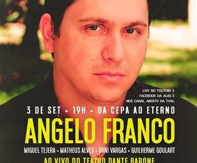 Sarau Especial com Angelo Franco abre Semana Farroupilha virtual da AL nesta quinta (3)