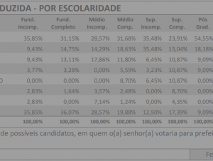 Eleições 2020: como votam os cachoeirenses por escolaridade?