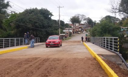 Trânsito liberado na nova ponte do Arroio Amorim