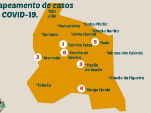 Novo Cabrais: Mapa da Covid mostra incidência no Município