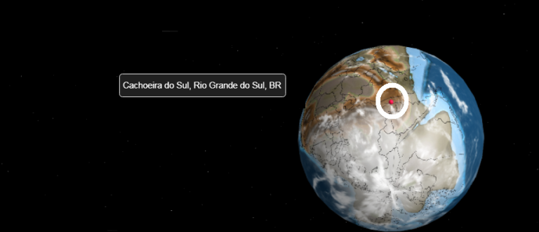 Ciência: mapa mostra onde Cachoeira estava na Terra há milhões de anos