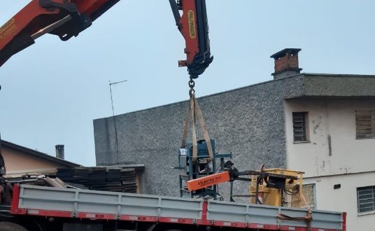 Novo Cabrais: Polícia recupera máquina de fabricação de blocos de concreto