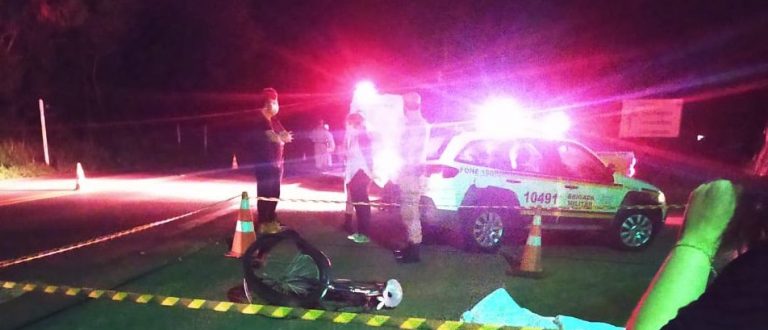 Ciclista atingido por ônibus morre em Novo Cabrais