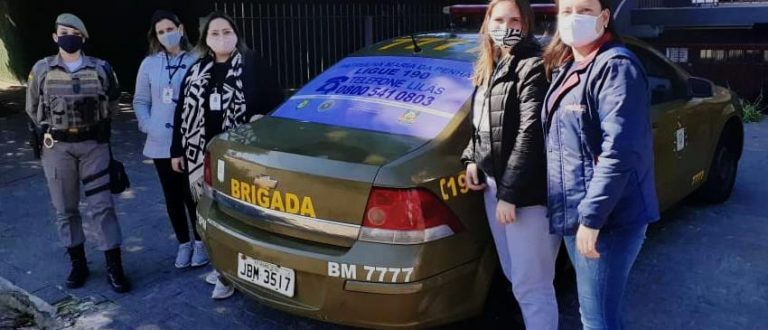 Patrulha Maria da Penha de Cachoeira do Sul recebe doações