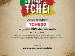 20 de setembro: Senac oferece desconto de 20% em homenagem ao Gaúcho