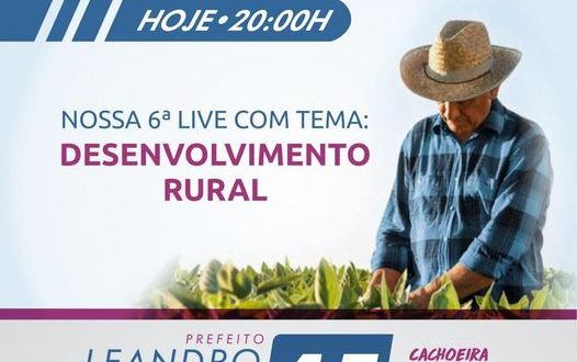 Live de Balardin e Leidy debate Desenvolvimento Rural