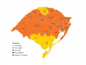 RS volta a ter regiões em bandeira amarela