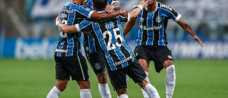 Com gols de Pepê e Diego Souza, Grêmio vence o Botafogo por 3 a 1