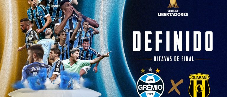 Grêmio pega Guaraní nas oitavas