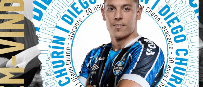 Grêmio oficializa contratação de Diego Churín