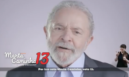 “Lula pede o seu voto para Marta”: campanha usa vídeo com ex-presidente