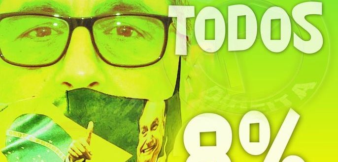 Francisco atualiza campanha: agora é “Somos Todos 8%”