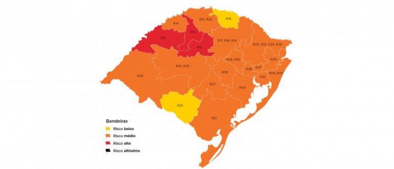 Cachoeira repete bandeira laranja