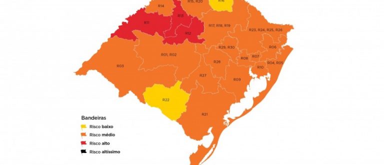 Estado confirma bandeira laranja para Cachoeira do Sul