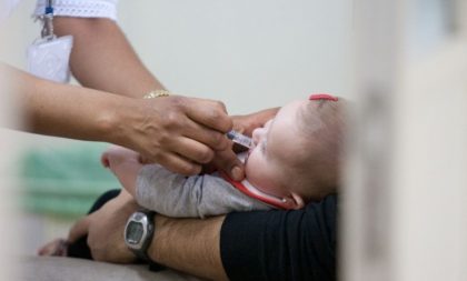 Vacinação contra pólio: Cachoeira fica abaixo da meta