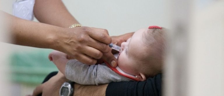 Vacinação contra pólio: Cachoeira fica abaixo da meta